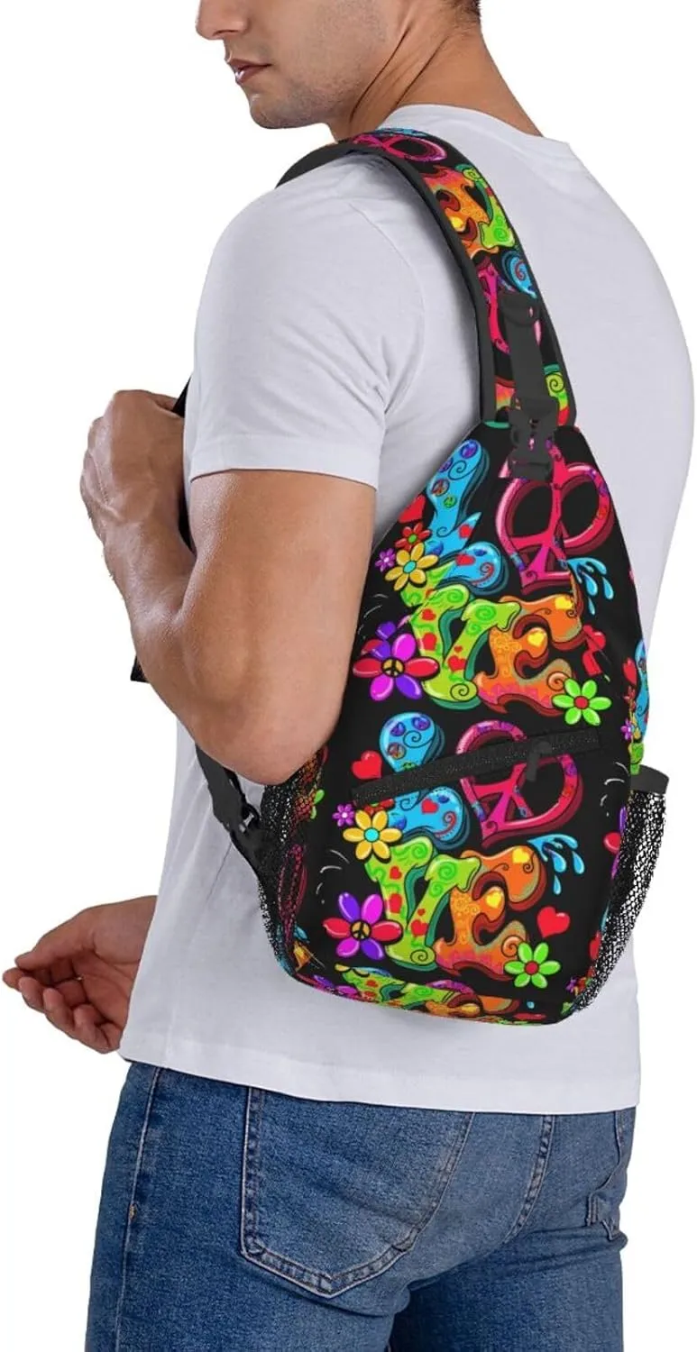 Chest Sling Bag Crossbody Shoulder Backpack Bag Gym Cycling Travel Hiking Daypack Cross Bag