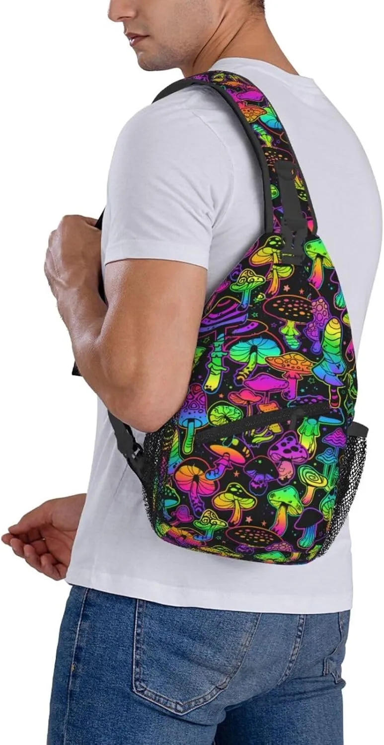Chest Sling Bag Crossbody Shoulder Backpack Bag Gym Cycling Travel Hiking Daypack Cross Bag