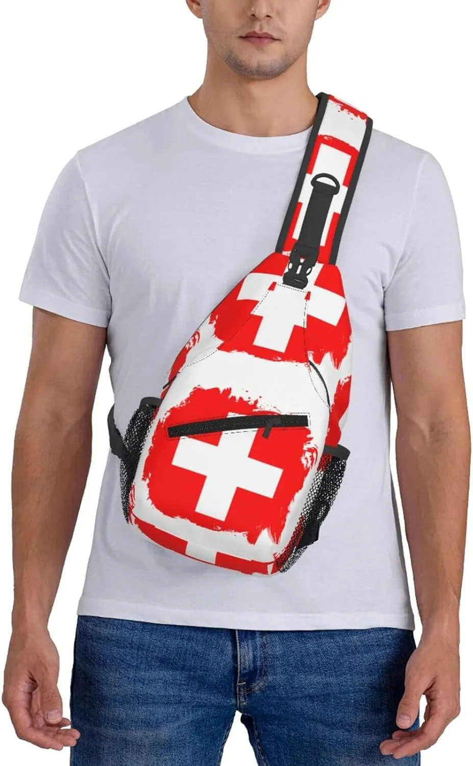 Chest Sling Bag Crossbody Shoulder Backpack Bag Gym Cycling Travel Hiking Daypack Cross Bag