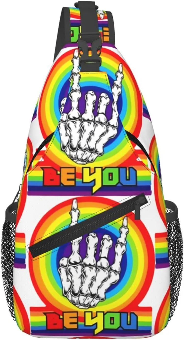 Chest Sling Bag Crossbody Shoulder Backpack Bag Gym Cycling Travel Hiking Daypack Cross Bag