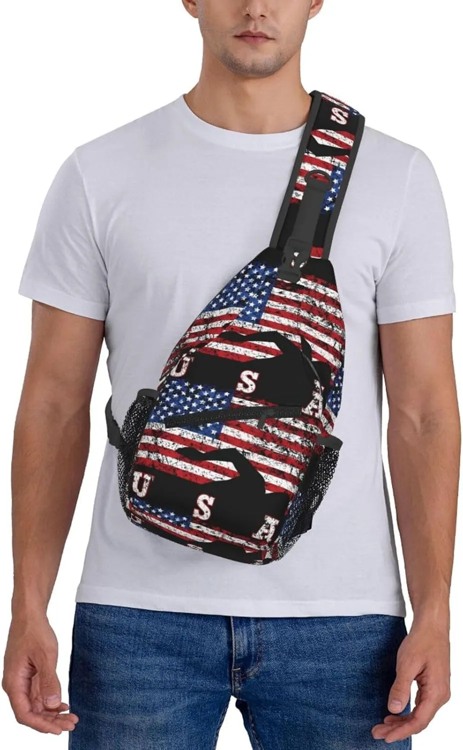 Chest Sling Bag Crossbody Shoulder Backpack Bag Gym Cycling Travel Hiking Daypack Cross Bag