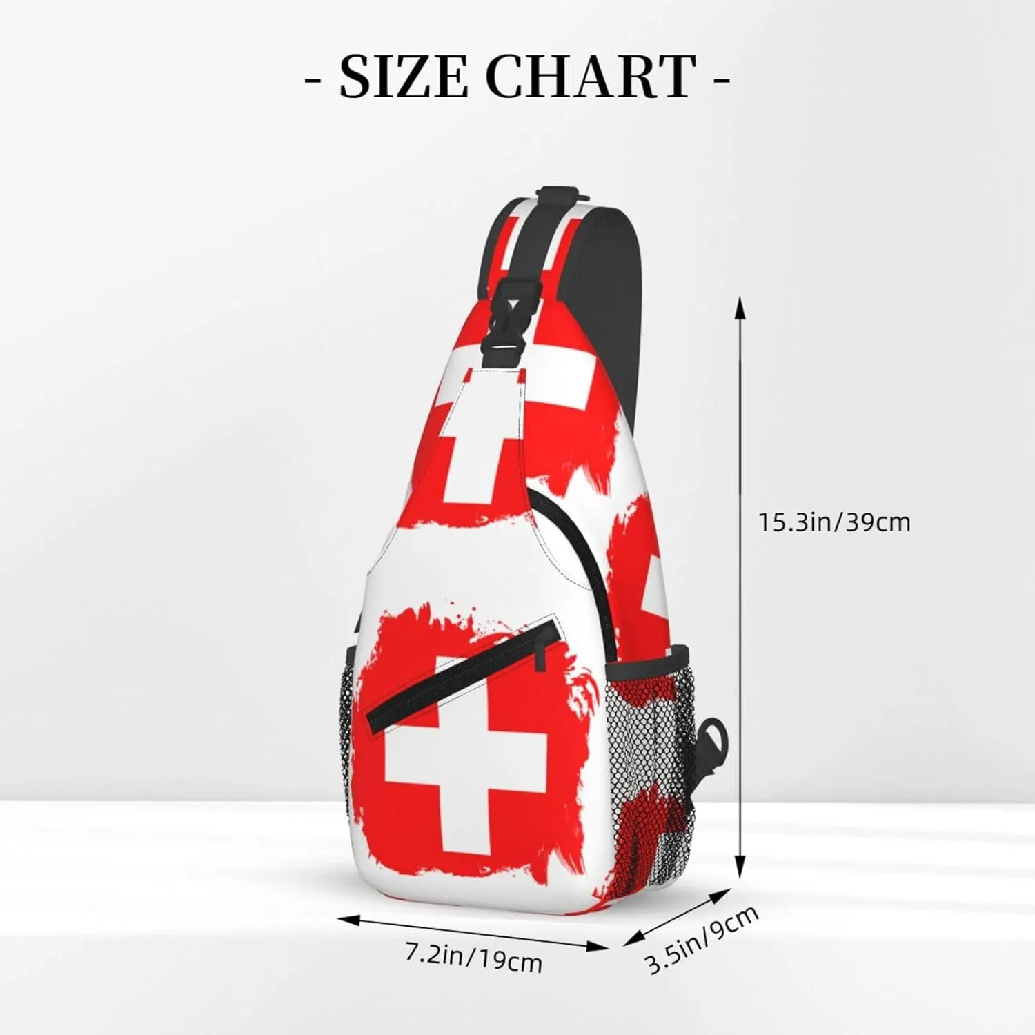 Chest Sling Bag Crossbody Shoulder Backpack Bag Gym Cycling Travel Hiking Daypack Cross Bag