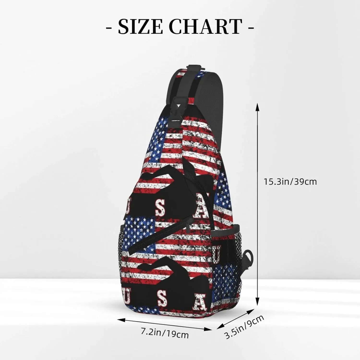 Chest Sling Bag Crossbody Shoulder Backpack Bag Gym Cycling Travel Hiking Daypack Cross Bag