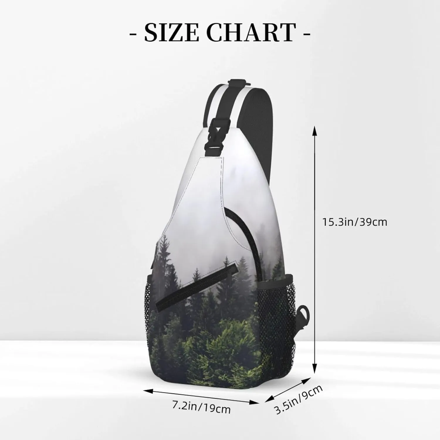 Chest Sling Bag Crossbody Shoulder Backpack Bag Gym Cycling Travel Hiking Daypack Cross Bag