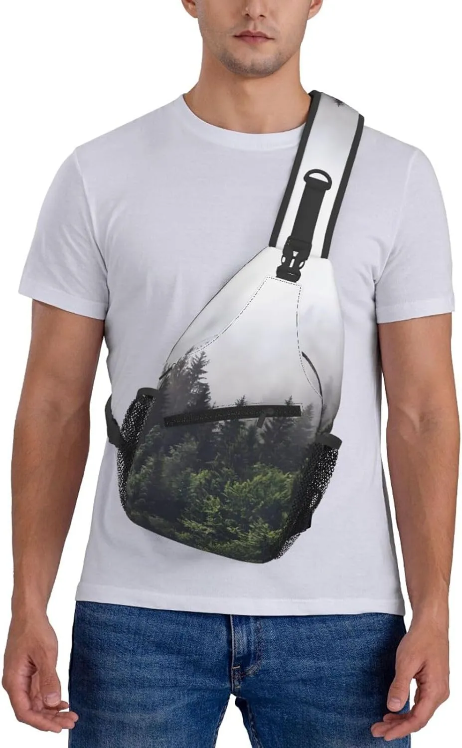 Chest Sling Bag Crossbody Shoulder Backpack Bag Gym Cycling Travel Hiking Daypack Cross Bag