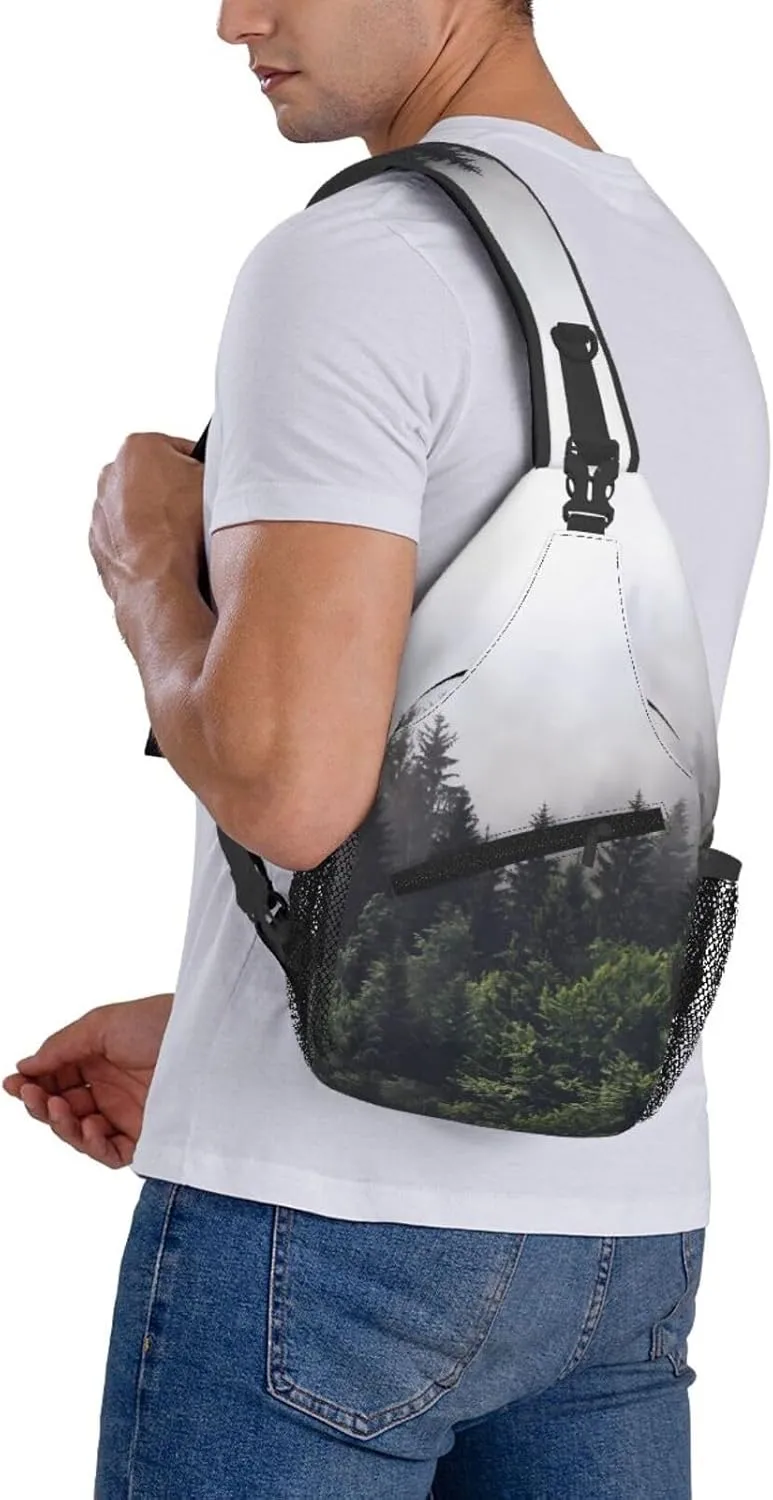 Chest Sling Bag Crossbody Shoulder Backpack Bag Gym Cycling Travel Hiking Daypack Cross Bag