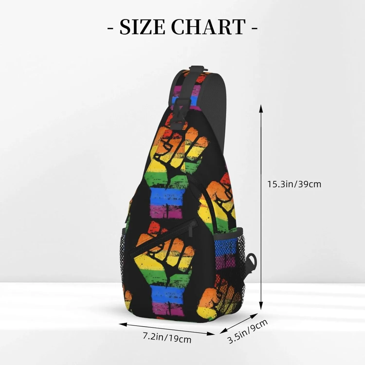 Chest Sling Bag Crossbody Shoulder Backpack Bag Gym Cycling Travel Hiking Daypack Cross Bag