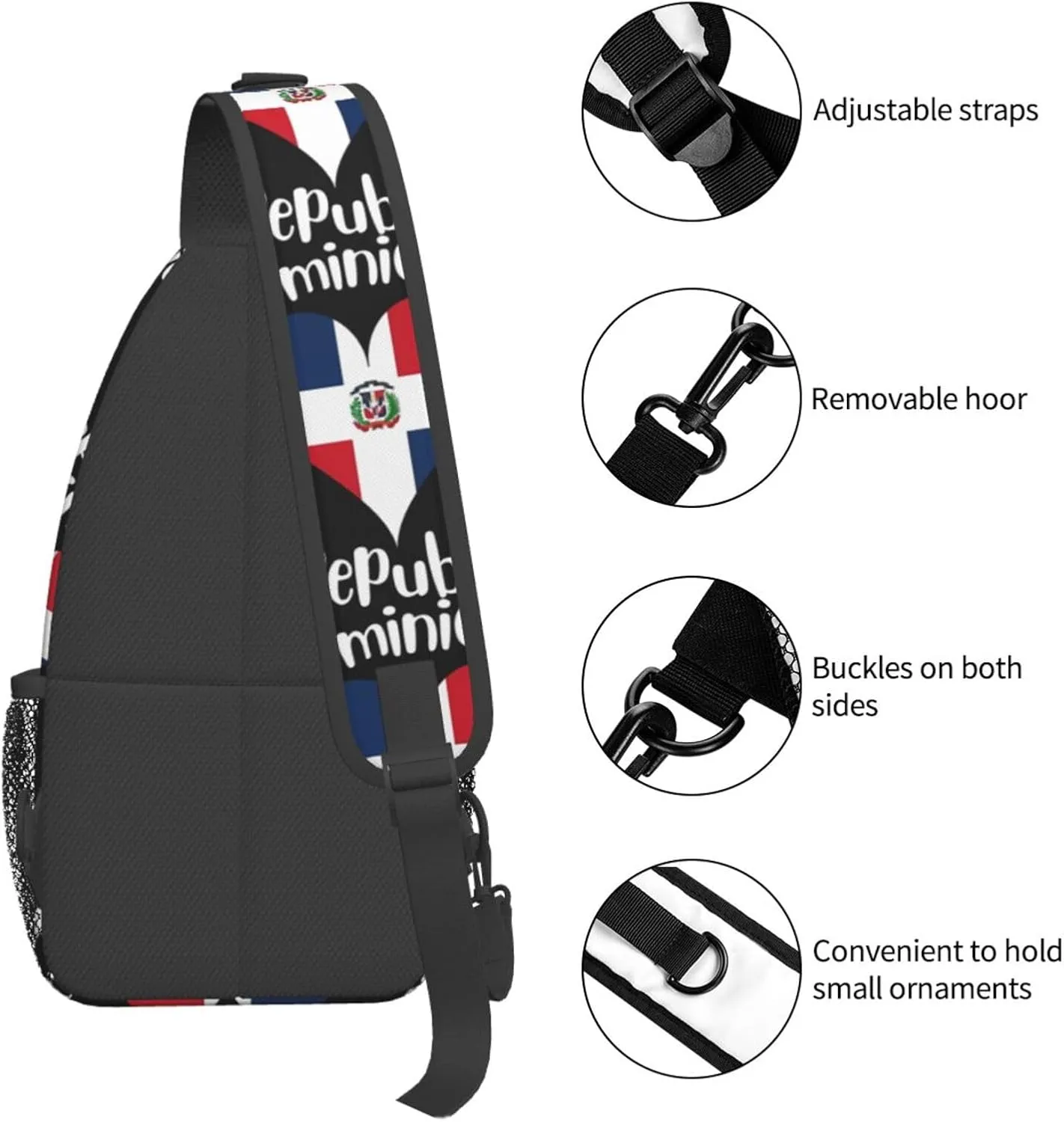 Chest Sling Bag Crossbody Shoulder Backpack Bag Gym Cycling Travel Hiking Daypack Cross Bag
