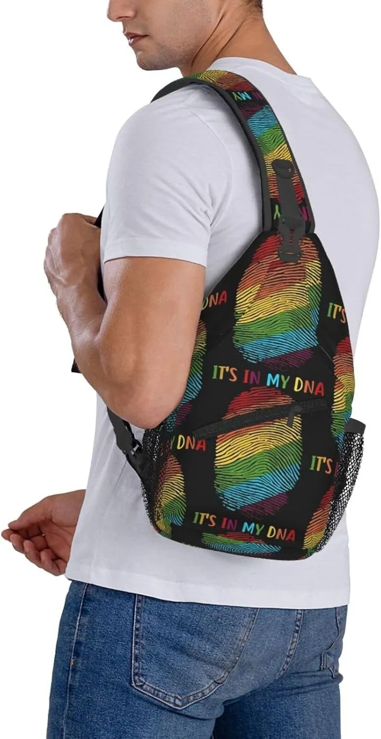 Chest Sling Bag Crossbody Shoulder Backpack Bag Gym Cycling Travel Hiking Daypack Cross Bag