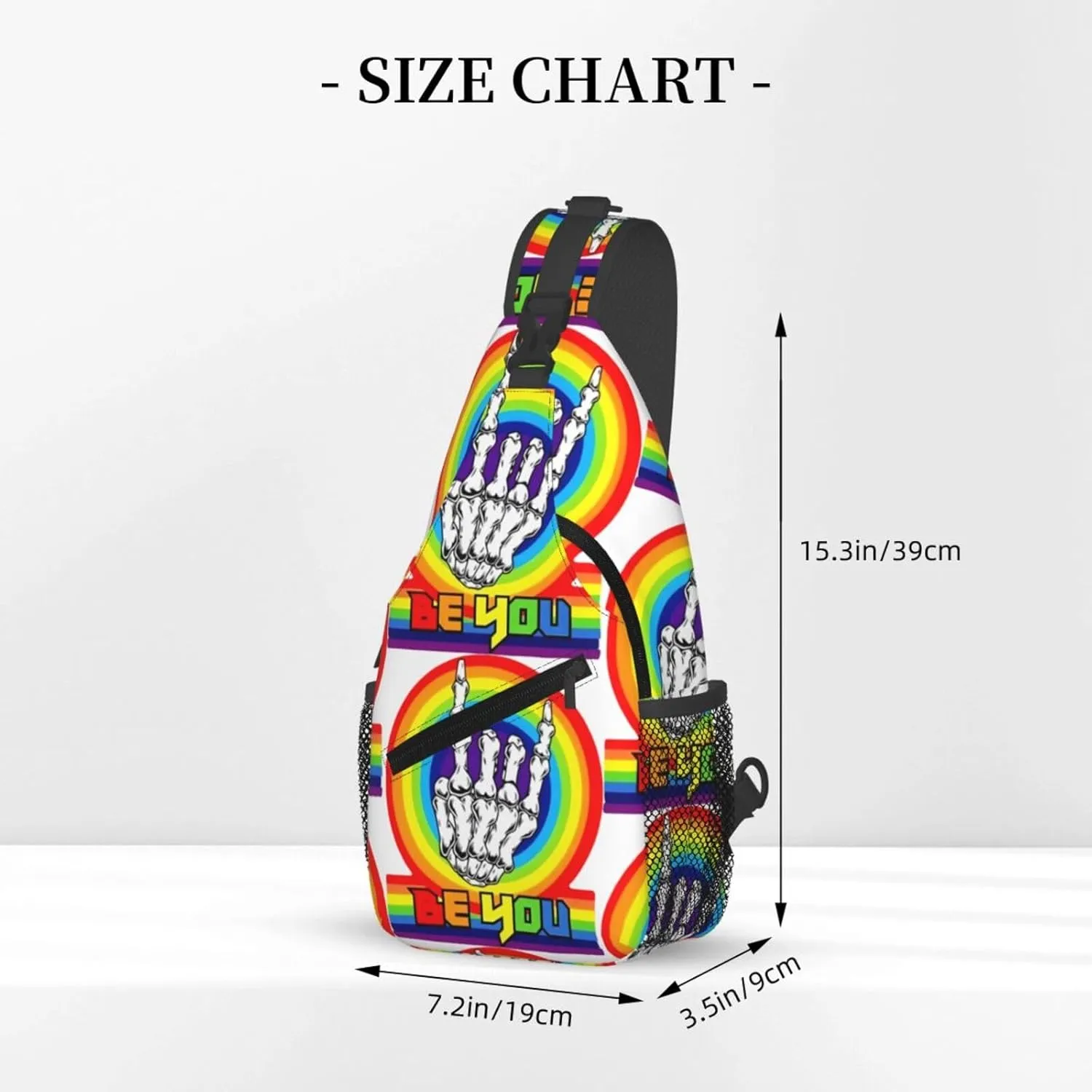 Chest Sling Bag Crossbody Shoulder Backpack Bag Gym Cycling Travel Hiking Daypack Cross Bag