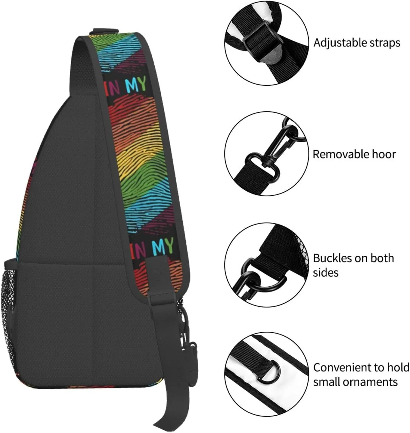 Chest Sling Bag Crossbody Shoulder Backpack Bag Gym Cycling Travel Hiking Daypack Cross Bag