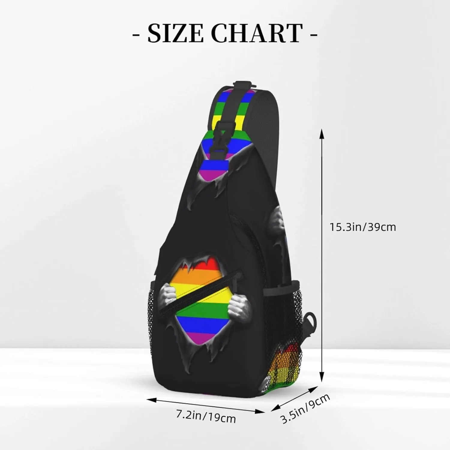 Chest Sling Bag Crossbody Shoulder Backpack Bag Gym Cycling Travel Hiking Daypack Cross Bag