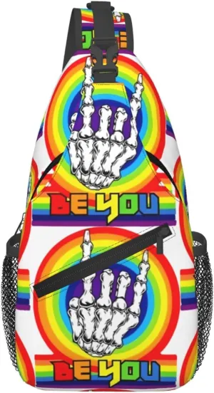 Chest Sling Bag Crossbody Shoulder Backpack Bag Gym Cycling Travel Hiking Daypack Cross Bag