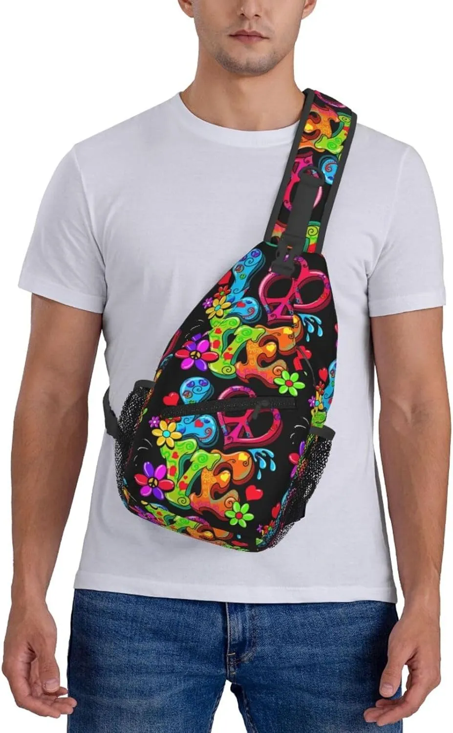 Chest Sling Bag Crossbody Shoulder Backpack Bag Gym Cycling Travel Hiking Daypack Cross Bag