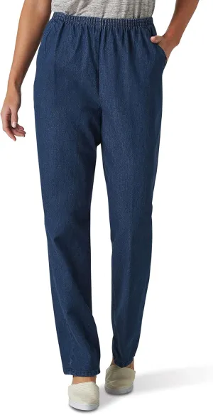 Chic Classic Collection Women's Cotton Pull-On Pant with Elastic Waist