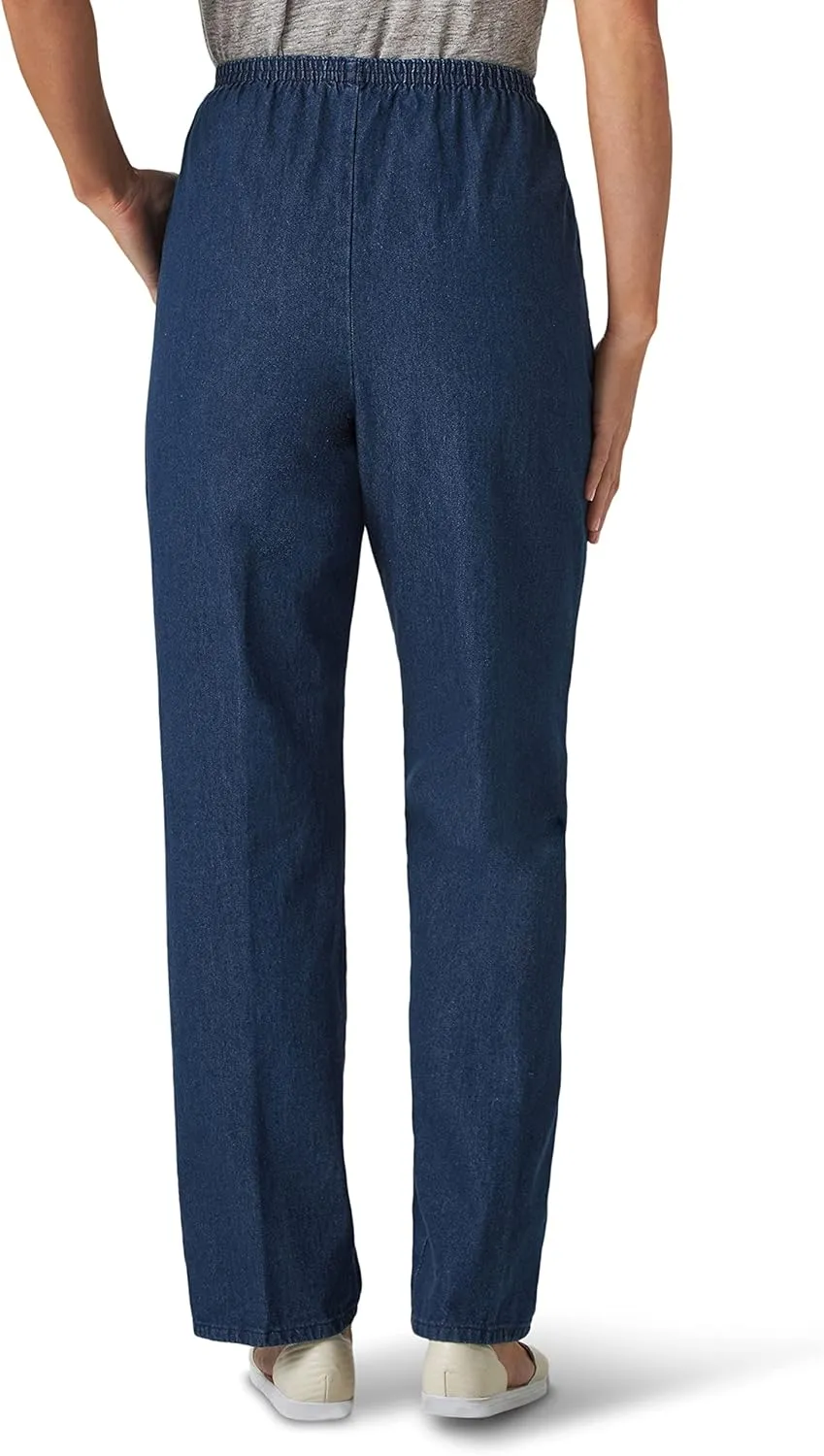 Chic Classic Collection Women's Cotton Pull-On Pant with Elastic Waist