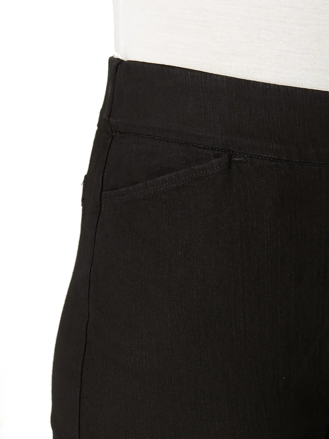 Chic Classic Collection Women's Easy-Fit Elastic-Waist Pant
