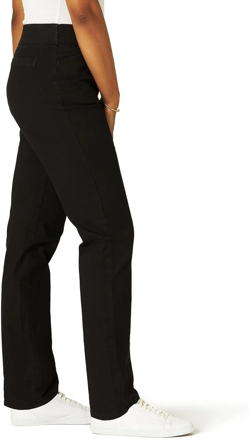 Chic Classic Collection Women's Easy-Fit Elastic-Waist Pant