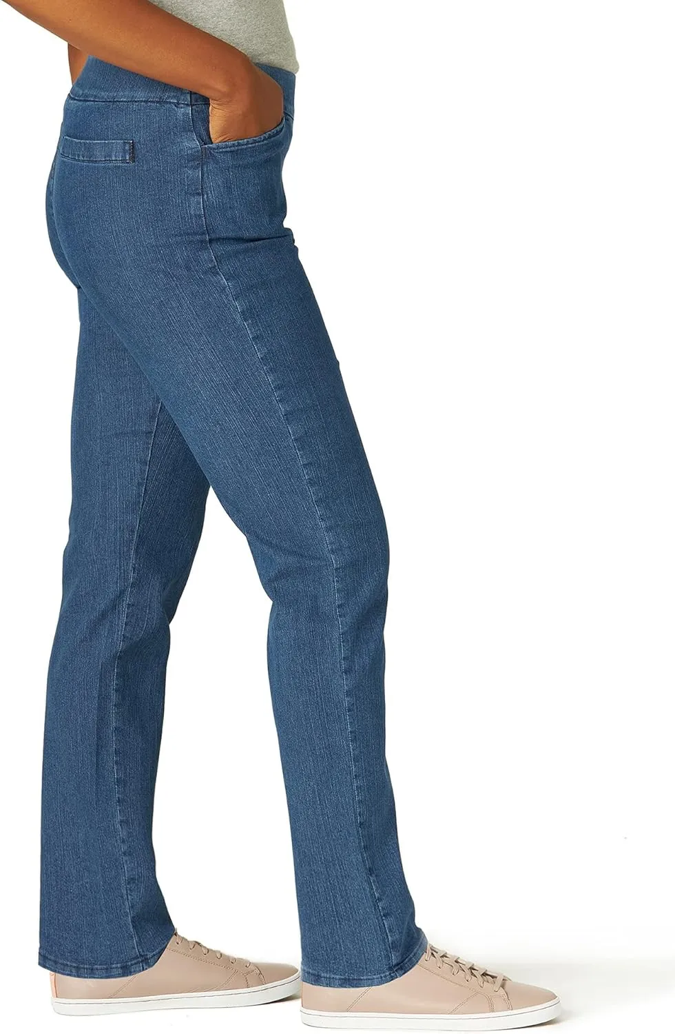 Chic Classic Collection Women's Easy-Fit Elastic-Waist Pant