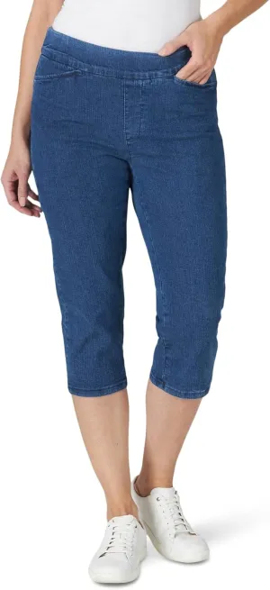 Chic Classic Collection Women's Easy Fit Elastic Waist Pull-On Capri