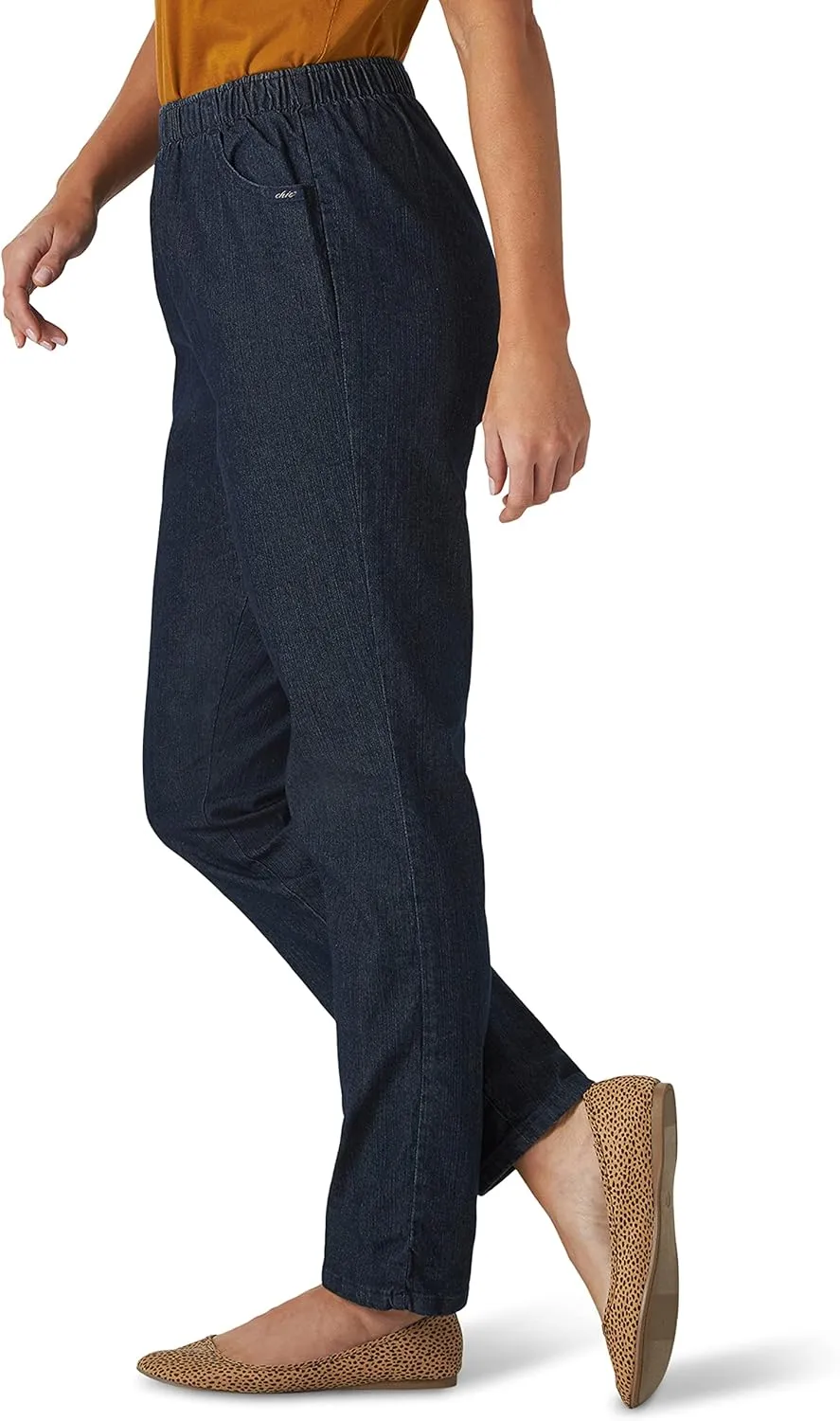 Chic Classic Collection Women's Stretch Elastic Waist Pull-On Legging Pant