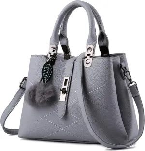 Chikencall Women Classic Handbag and Purse Graceful Tote Vegan Leather Shoulder Bag Work Shopper Top Handle Satchel