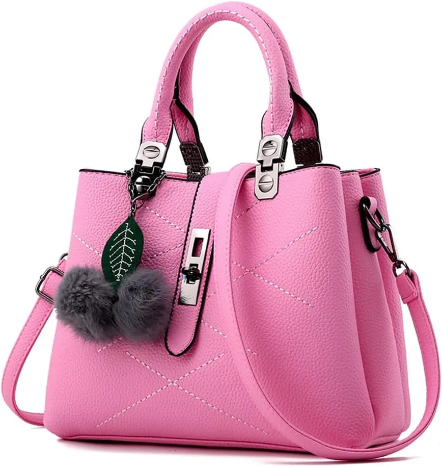 Chikencall Women Classic Handbag and Purse Graceful Tote Vegan Leather Shoulder Bag Work Shopper Top Handle Satchel