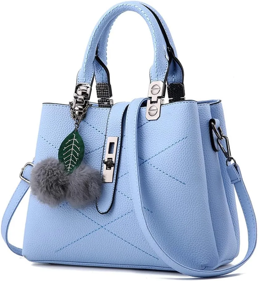 Chikencall Women Classic Handbag and Purse Graceful Tote Vegan Leather Shoulder Bag Work Shopper Top Handle Satchel
