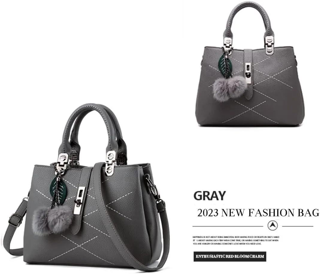 Chikencall Women Classic Handbag and Purse Graceful Tote Vegan Leather Shoulder Bag Work Shopper Top Handle Satchel
