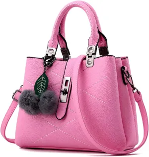 Chikencall Women Classic Handbag and Purse Graceful Tote Vegan Leather Shoulder Bag Work Shopper Top Handle Satchel