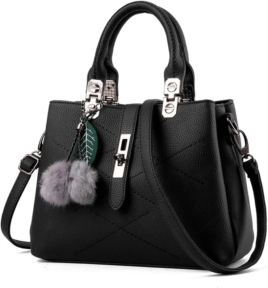 Chikencall Women Classic Handbag and Purse Graceful Tote Vegan Leather Shoulder Bag Work Shopper Top Handle Satchel