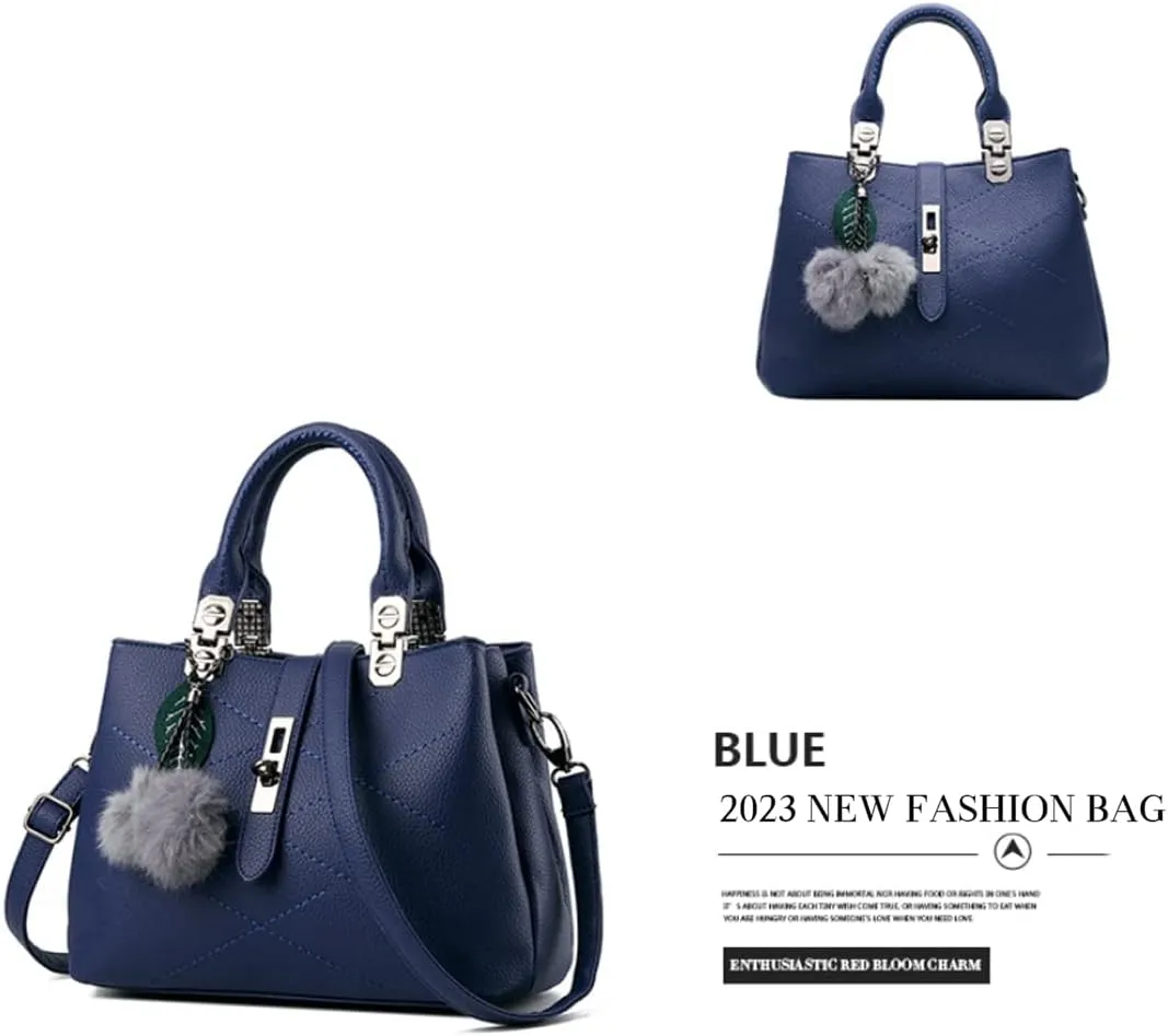 Chikencall Women Classic Handbag and Purse Graceful Tote Vegan Leather Shoulder Bag Work Shopper Top Handle Satchel