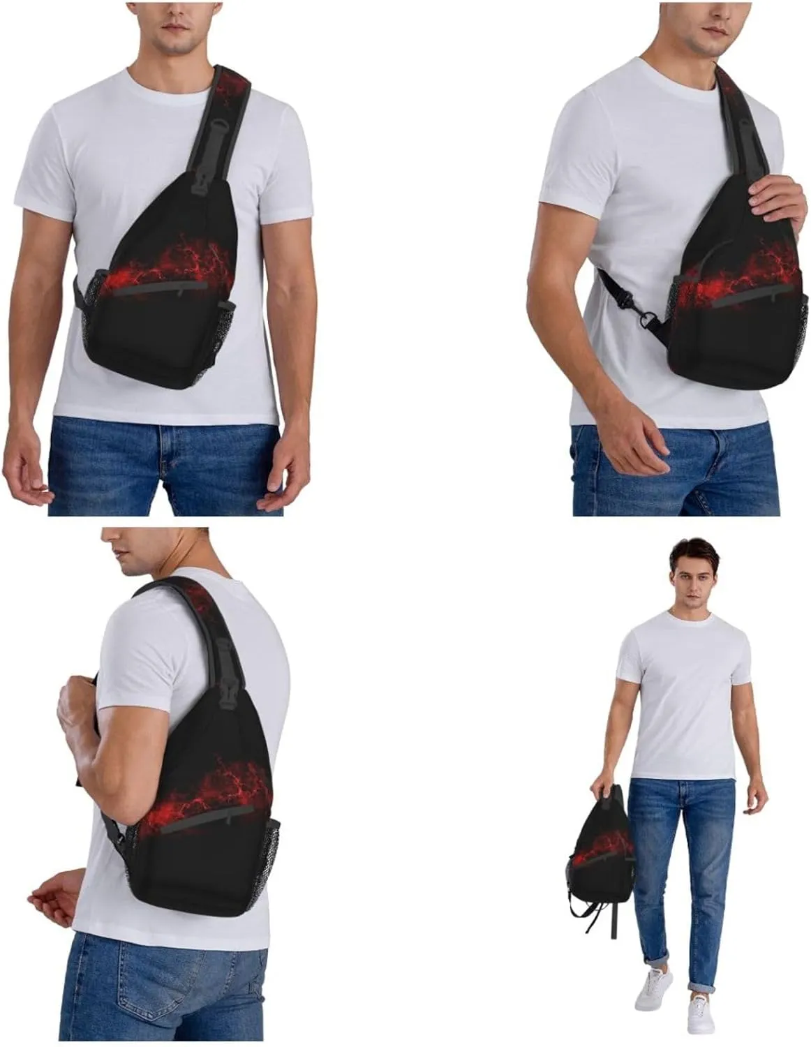 Cigar And Whiskey Cross Chest Bag Diagonally,Crossbody Backpack Travel Hiking Casual Chest Bags Lightweight Sling Bag