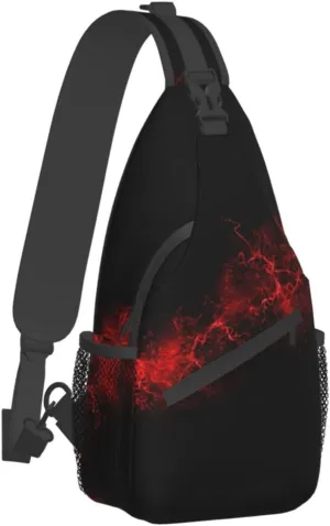 Cigar And Whiskey Cross Chest Bag Diagonally,Crossbody Backpack Travel Hiking Casual Chest Bags Lightweight Sling Bag