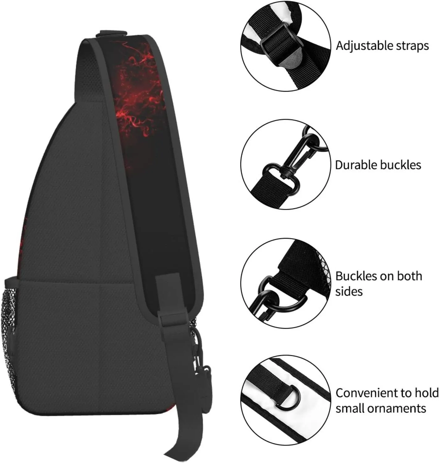 Cigar And Whiskey Cross Chest Bag Diagonally,Crossbody Backpack Travel Hiking Casual Chest Bags Lightweight Sling Bag