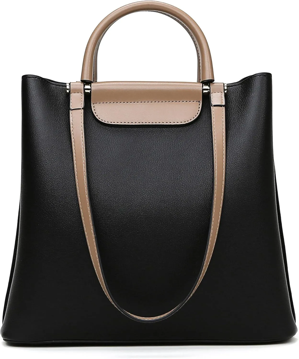 Classic Black Tote Bag for Women Shoulder Purse Crossbody Handbag Birthday Gifts Everyday Satchel for Women