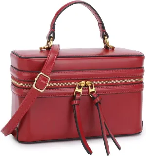 Classic Satchel Crossbody Purse for Women Chic Mini Box Purse, Women Crossbody Shoulder Bag