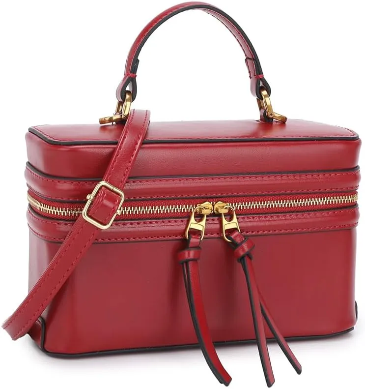 Classic Satchel Crossbody Purse for Women Chic Mini Box Purse, Women Crossbody Shoulder Bag