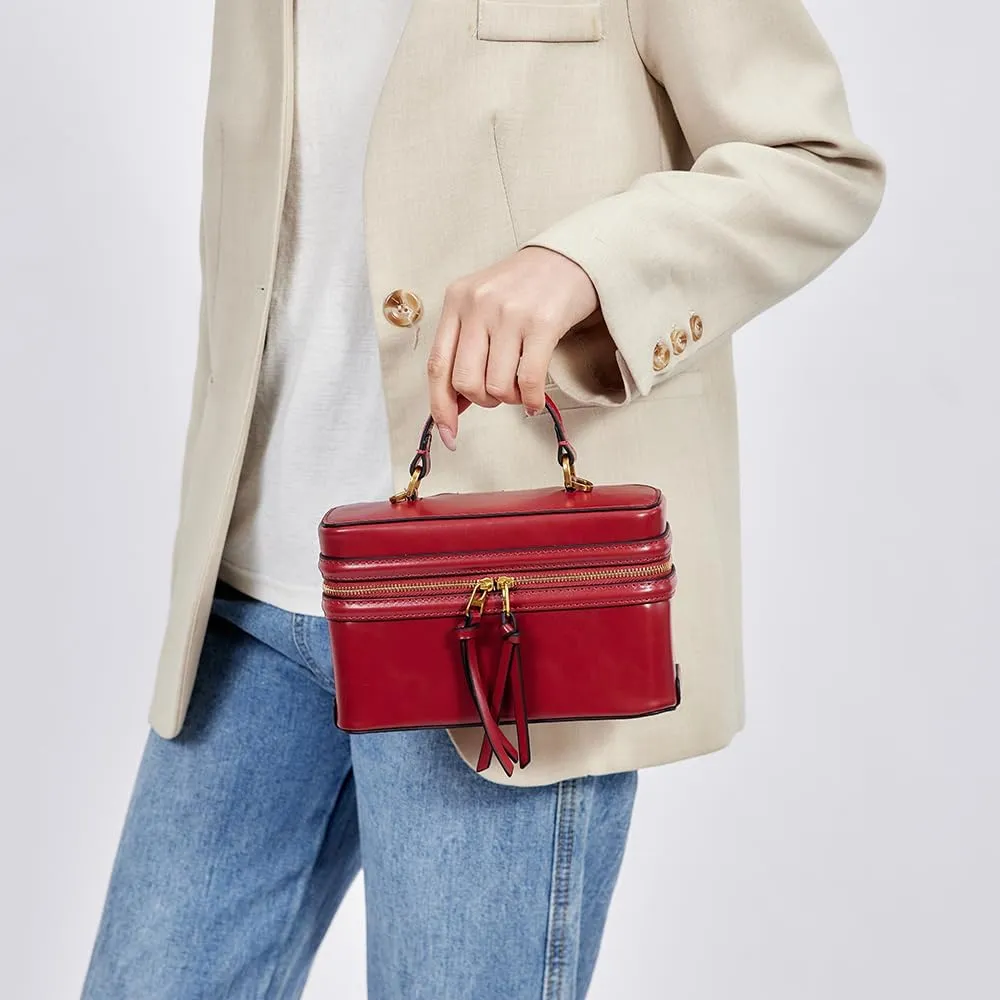 Classic Satchel Crossbody Purse for Women Chic Mini Box Purse, Women Crossbody Shoulder Bag
