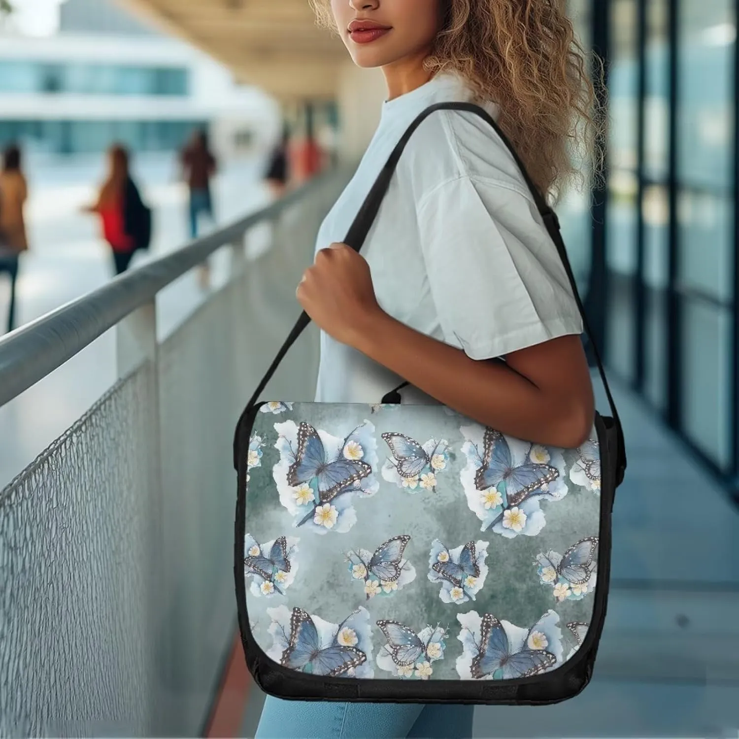 Classic Vintage Flap Messenger Bag for Men Women 15.6 Inch Laptop Crossbody Bag Casual Travel Shoulder Satchel Bag