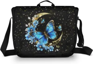 Classic Vintage Flap Messenger Bag for Men Women 15.6 Inch Laptop Crossbody Bag Casual Travel Shoulder Satchel Bag