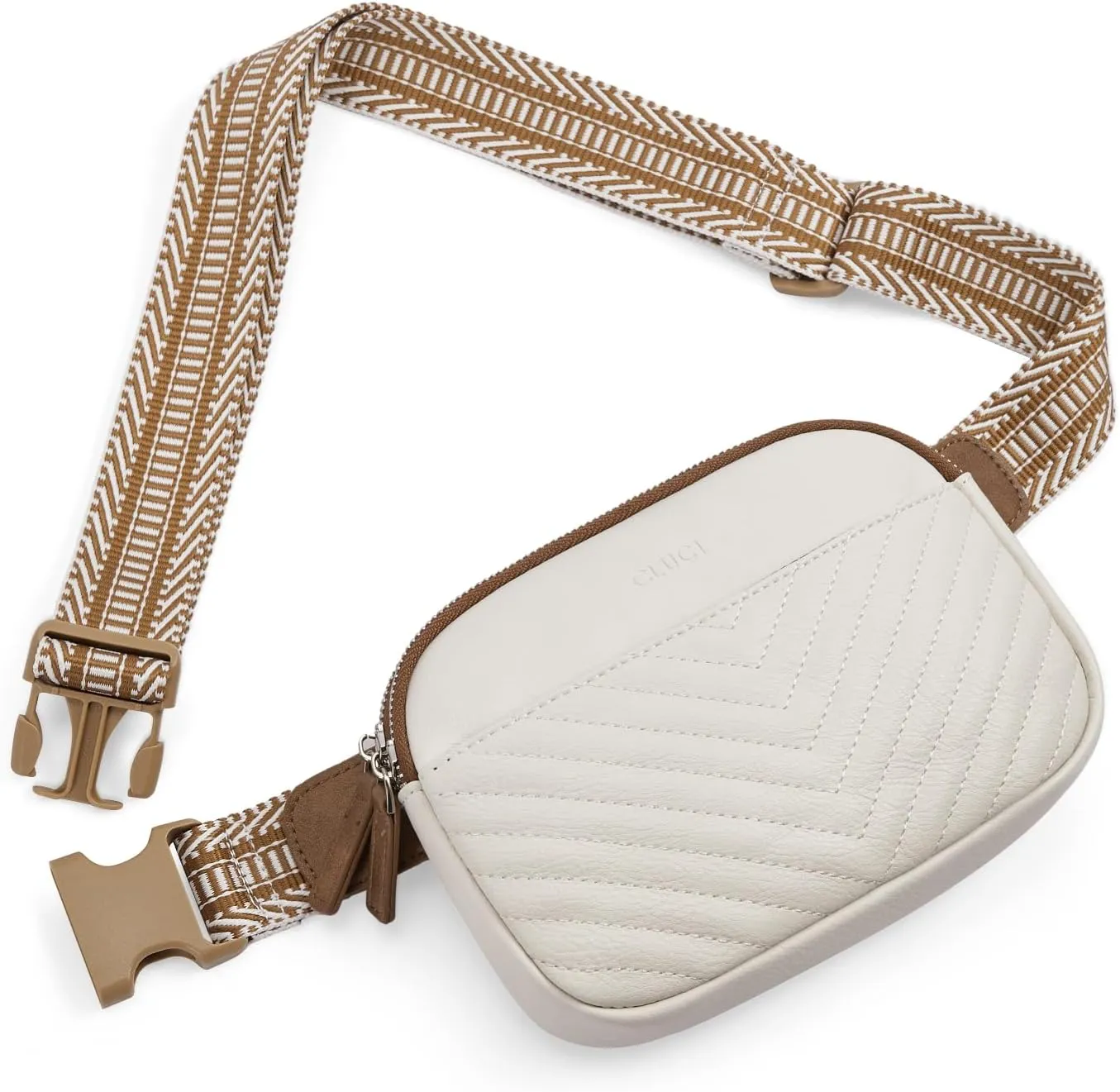 CLUCI Belt Bag for Women, Mini Everywhere Crossbody Waist Bag Adjustable Strap, Vegan Leather Women's Fanny Pack
