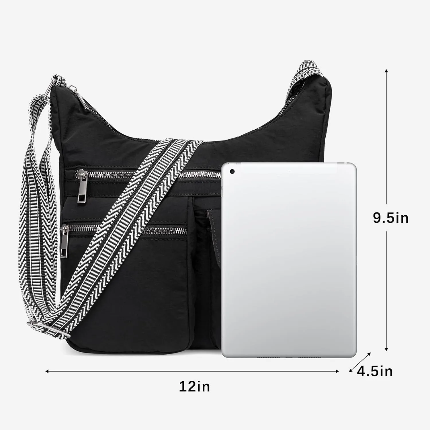 CLUCI Travel Purses for Women, Waterproof Nylon Crossbody Bags for Woman Trendy, Anti Theft Shoulder Bag for Ladies