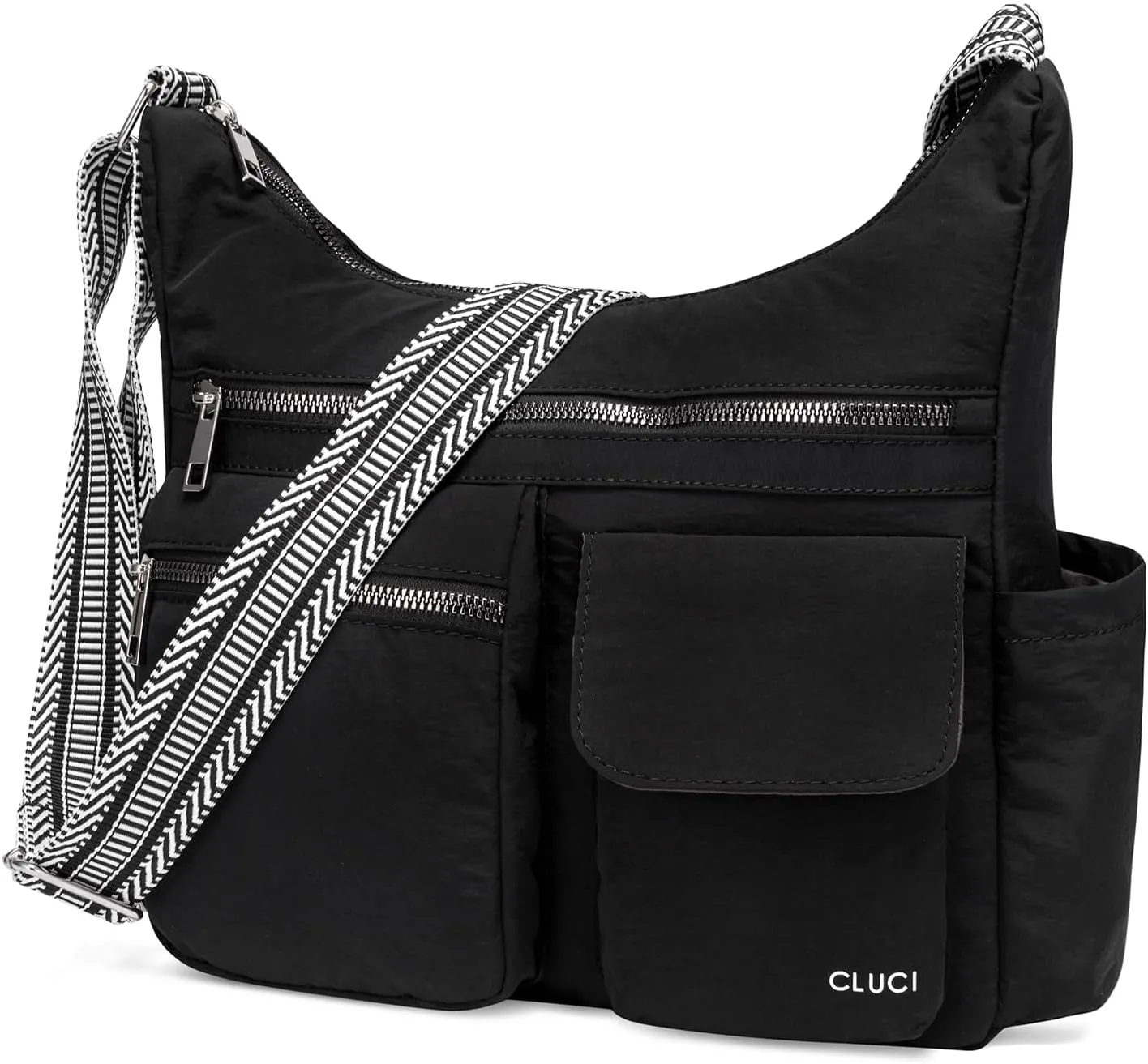 CLUCI Travel Purses for Women, Waterproof Nylon Crossbody Bags for Woman Trendy, Anti Theft Shoulder Bag for Ladies