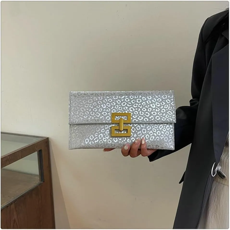 Clutch Purses Women Shiny Evening Bag Cute Hobo Shoulder Bag Crossbody Purse Envelope Clutch for Wedding Partise