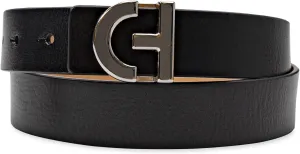 Cole Haan Women's Casual Logo Plaque Buckle Belt