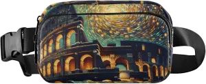 Colosseum Starry Night Roman Fanny Pack for Women Waterproof Everywhere Belt Bag Cute Travel Waist Pack for Men