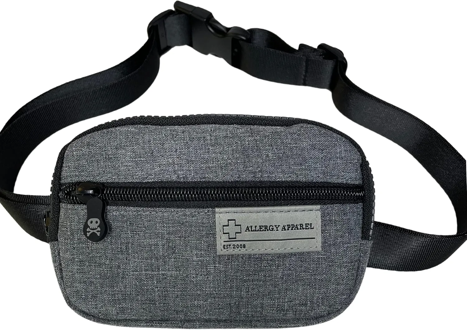Compact AuviQ Carrying Case, 4x6.25" – Insulated Travel Bag for 2 AuviQ Epinephrine Injectors, Allergy Medicine, Asthma Inhaler, Nasal Spray, Antihistamines – Fits Kids & Adults – Grey