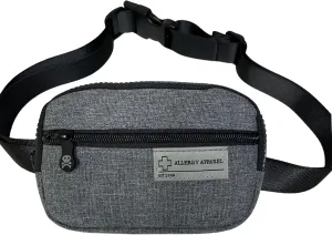 Compact AuviQ Carrying Case, 4x6.25" – Insulated Travel Bag for 2 AuviQ Epinephrine Injectors, Allergy Medicine, Asthma Inhaler, Nasal Spray, Antihistamines – Fits Kids & Adults – Grey