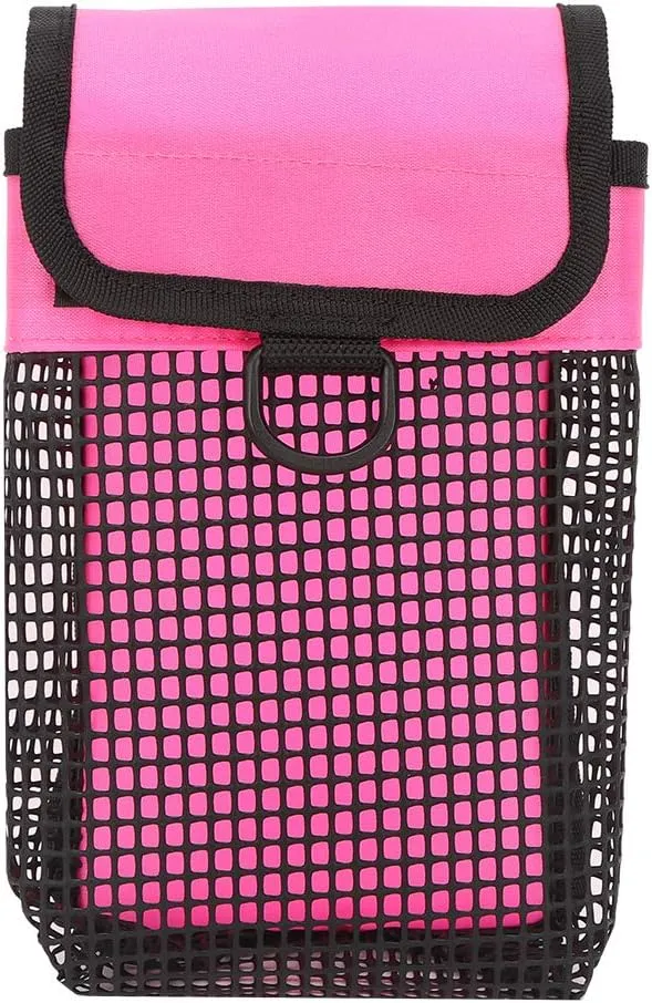 Compact Mesh Dive Gear Bag, Quick Dry Nylon Material, Buckle Clip Attachment, for Scuba Divers and Snorkelers